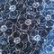 Midnight Flowers Anti-Pill Premium No-Sew Throw Fleece Fabric Kit
